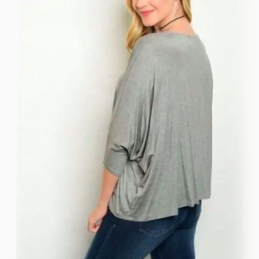 *Clearance* Hourglass Lilly Grey Top - Picture 2 of 3